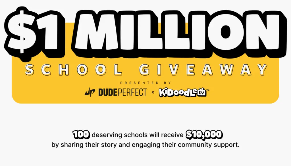 $1 Million Dollar School Giveaway Website